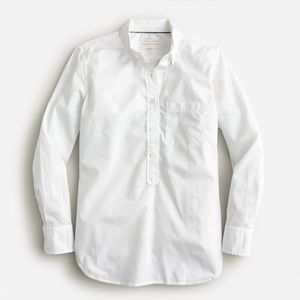 J.Crew Classic-fit washed cotton poplin popover size 2T